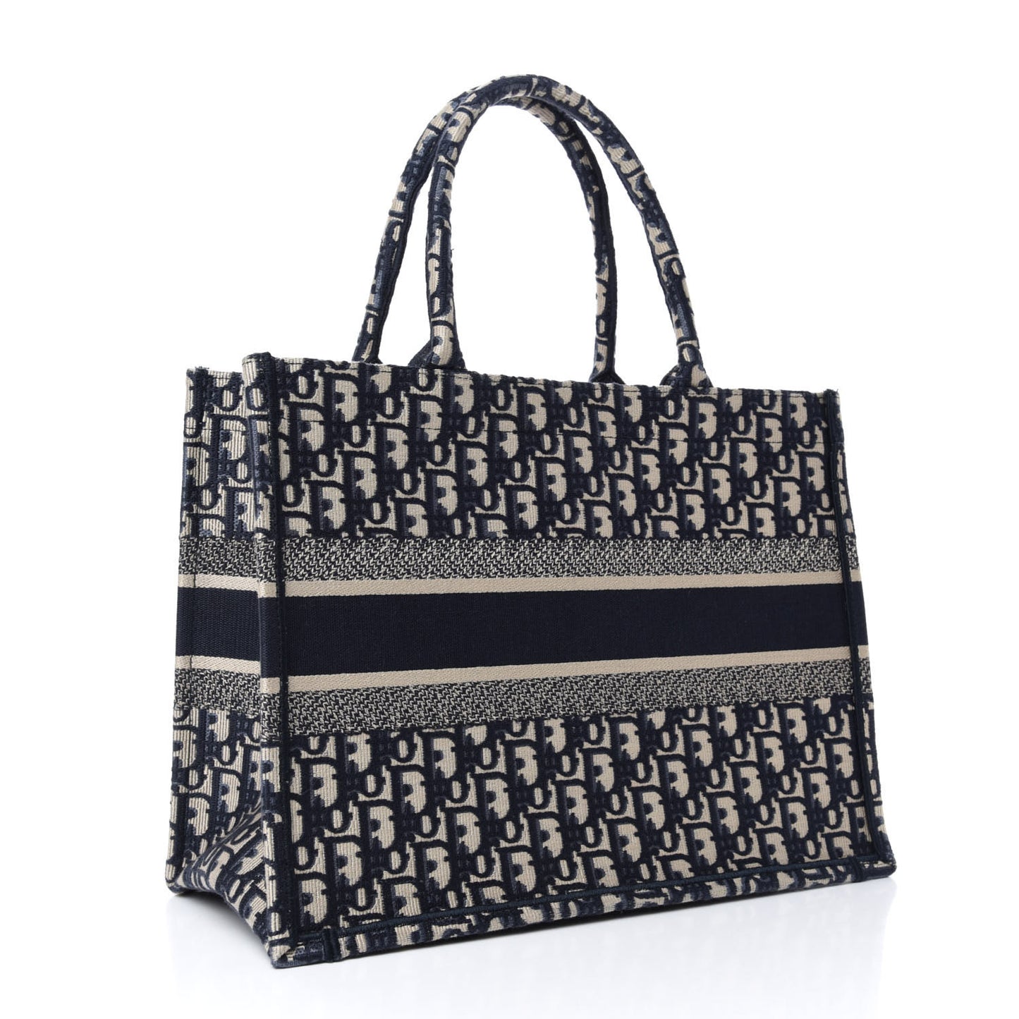 Oblique Medium Book Tote Blue Multicolor