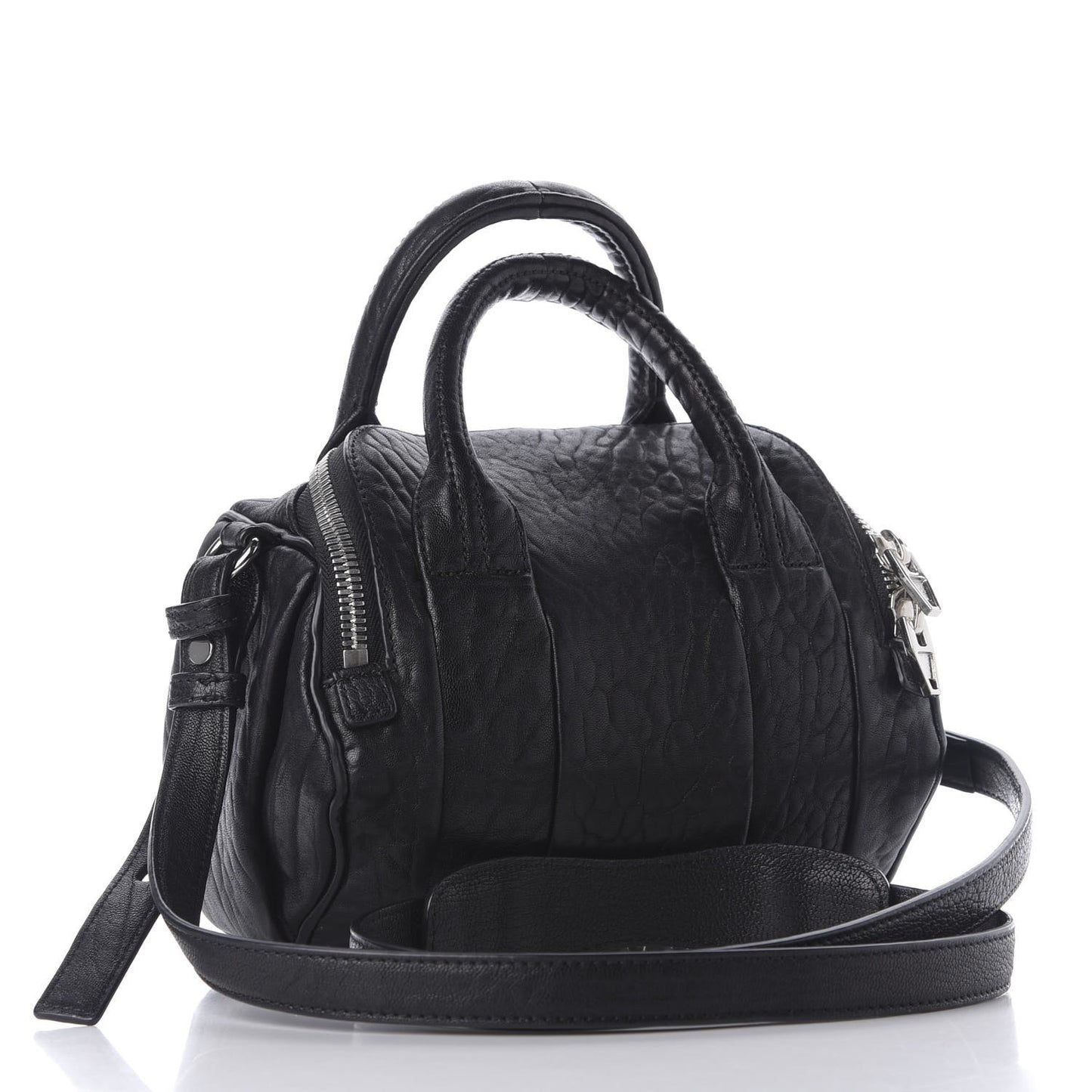 Pebbled Lambskin Mini Rockie Black Rhodium Hardware