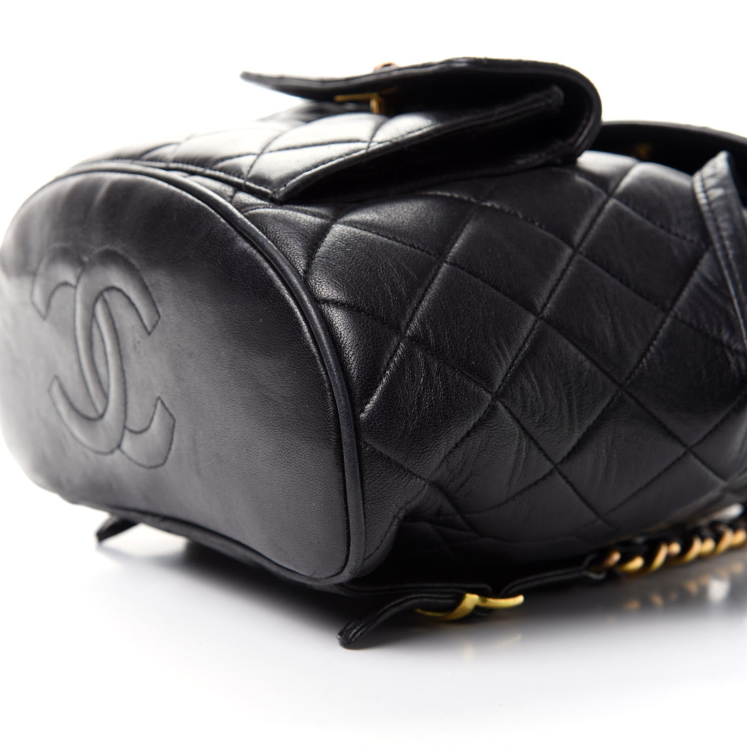 Chanel Lambskin Quilted Backpack Black 6 of 8