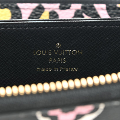 Louis Vuitton Monogram Giant Wild At Heart Zippy Wallet Black 6 of 12
