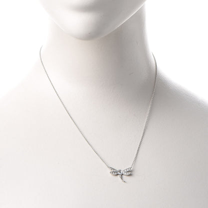 Tiffany Platinum Diamond Enchant Dragonfly Pendant Necklace 2 of 8