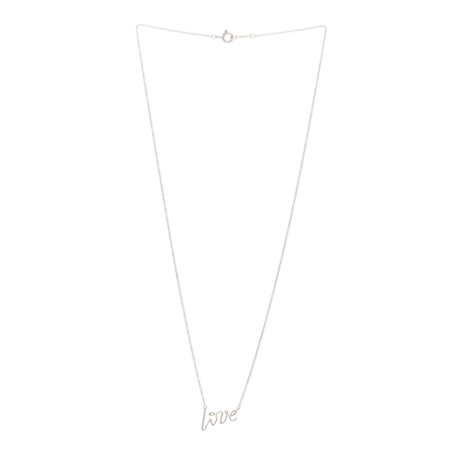 Sterling Silver Paloma Picasso Graffiti Love Pendant Necklace