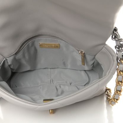 Chanel Lambskin Quilted Medium Chanel 19 Flap Grey 5 of 11