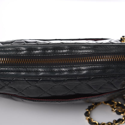 Chanel Lambskin Quilted Camera Case Black 26 of 26