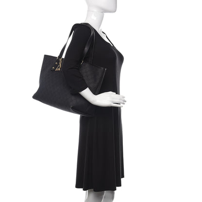 Gucci Monogram Large Jolicoeur Tote Black 2 of 19