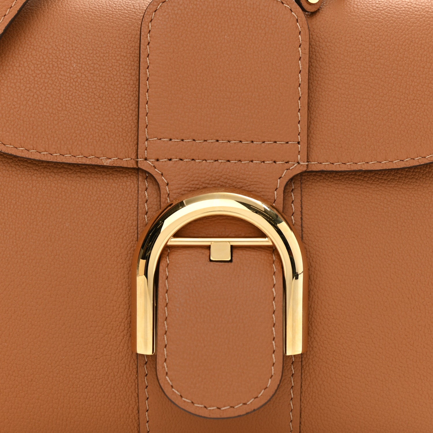 Delvaux Grained Calfskin Mini Brillant Satchel Natural 8 of 10