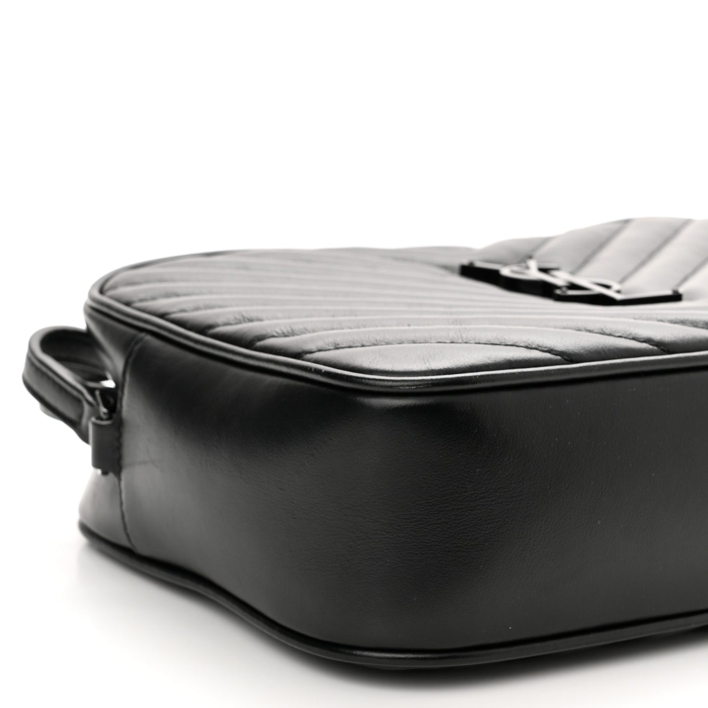 Calfskin Matelasse Monogram Monochrome Lou Camera Bag Black