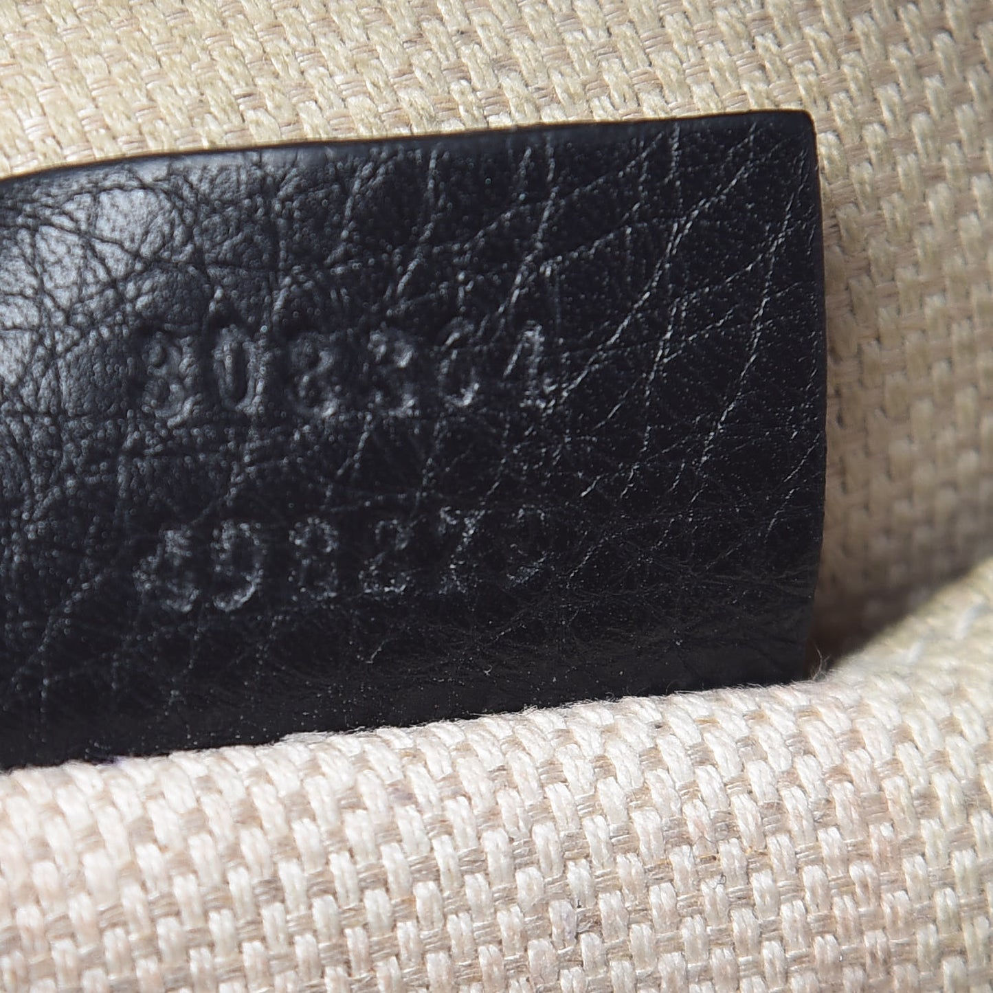 Pebbled Calfskin Small Soho Disco Bag Black