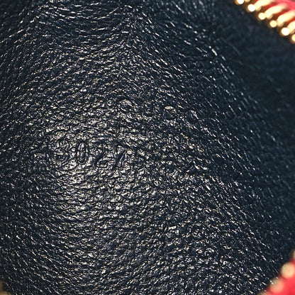 Gucci GG Supreme Monogram Blooms Coin Case Card Holder Beige Blue Navy Hibiscus Red 6 of 9