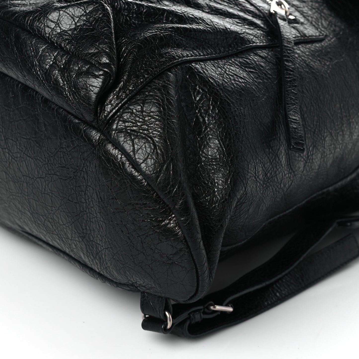 Agneau Giant 12 Silver Hardware S Traveler Backpack Black