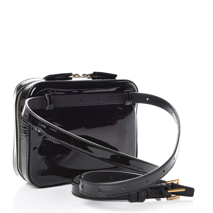 Saint Laurent Patent Matelasse Vicky Monogram Belt Bag Black 3 of 10