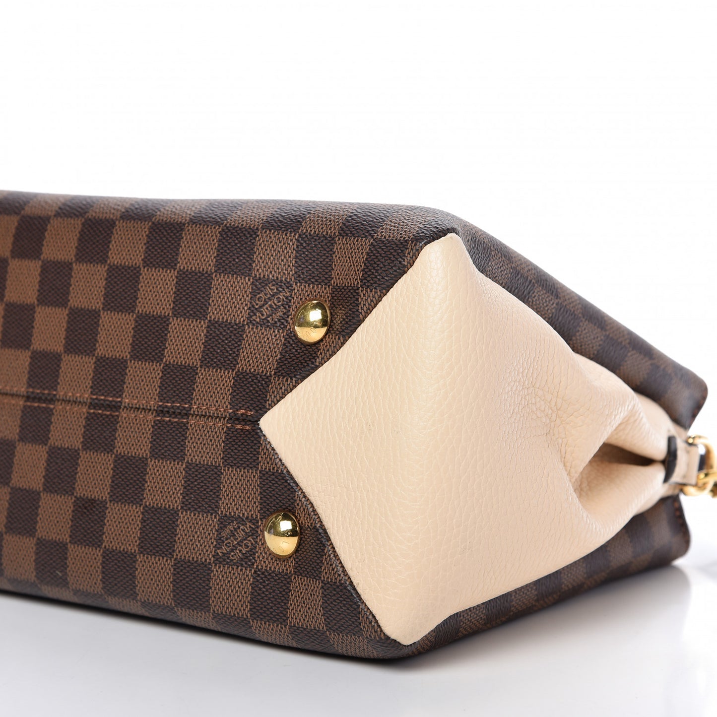 Damier Ebene Cuir Taurillon Brittany Creme