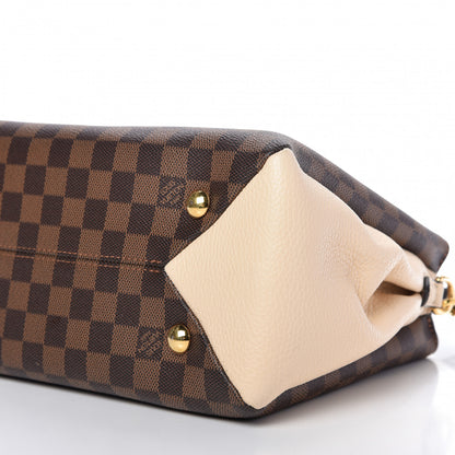 Louis Vuitton Damier Ebene Cuir Taurillon Brittany Creme 7 of 9