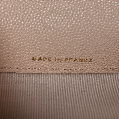 Chanel Caviar Quilted Flap Card Holder Wallet Light Beige 6 of 8