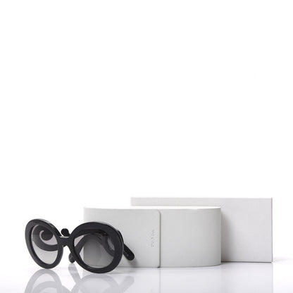 Prada Baroque Sunglasses SPR 27N Black 7 of 7