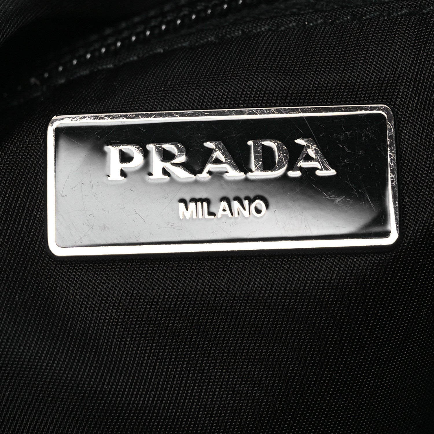 Prada Nylon New Vela Studded Sling Backpack Black Fuoco 6 of 10