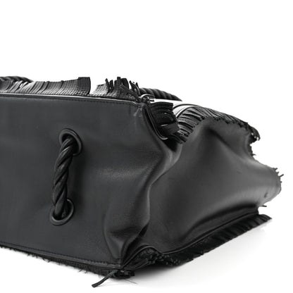 Valentino Garavani Calfskin The Rope Shopper Black 10 of 11