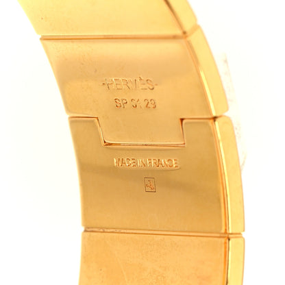 Hermes Enamel Printed Wide Hinged Bracelet S 4 of 5