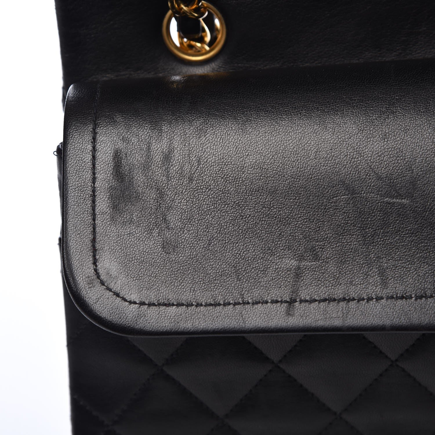 Chanel Lambskin Quilted Medium Double Flap Black 9 of 15