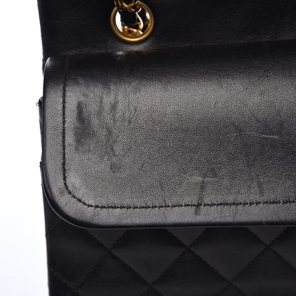Chanel Lambskin Quilted Medium Double Flap Black 9 of 15