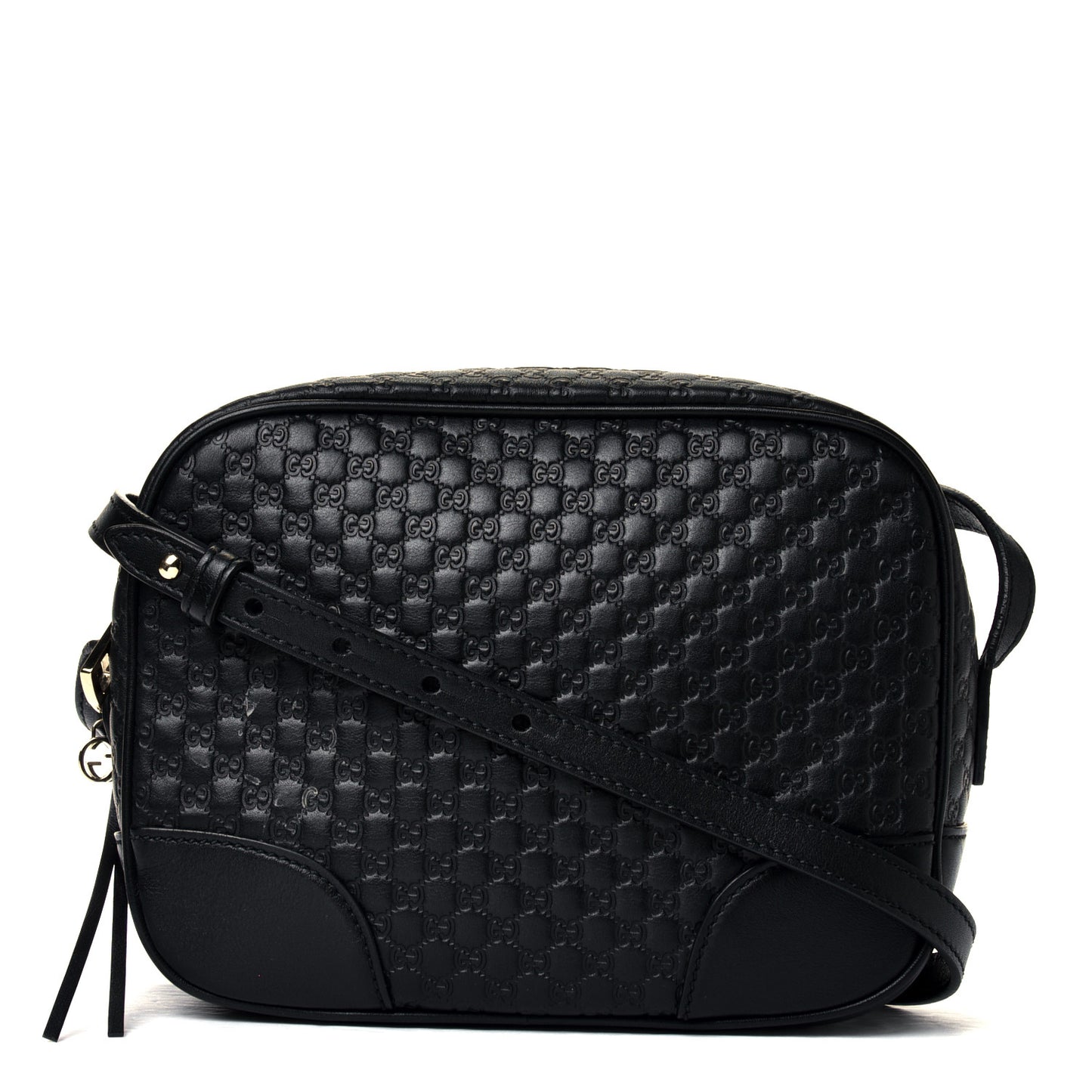 Microguccissima Mini Bree Messenger Bag Black