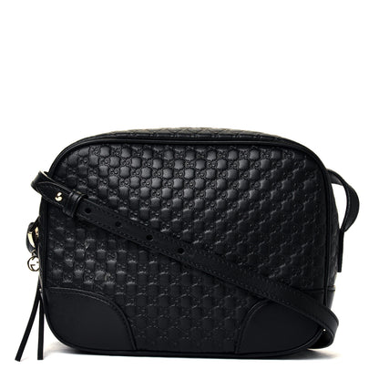 Gucci Microguccissima Mini Bree Messenger Bag Black 1 of 6