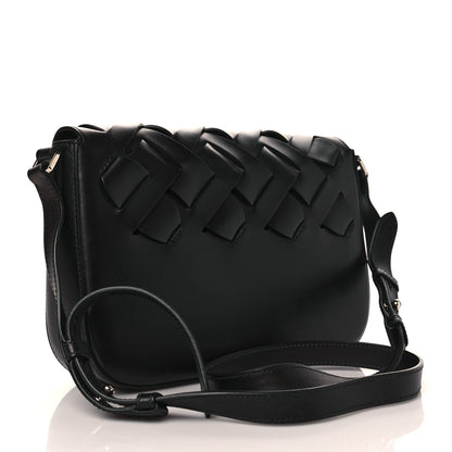 Prada Vitello Intreccio Tress Shoulder Bag Black 2 of 11