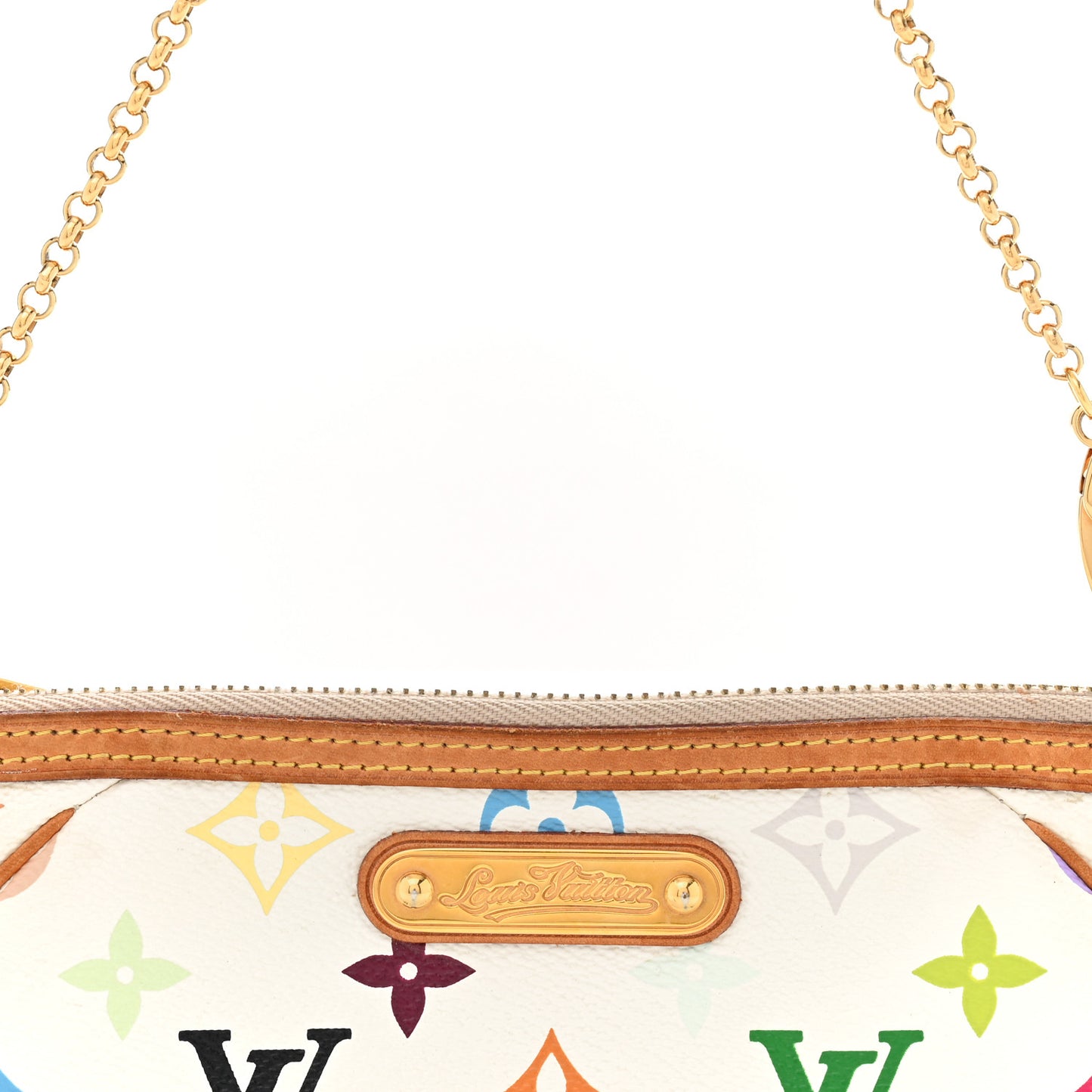 Monogram Multicolor Pochette Milla MM White