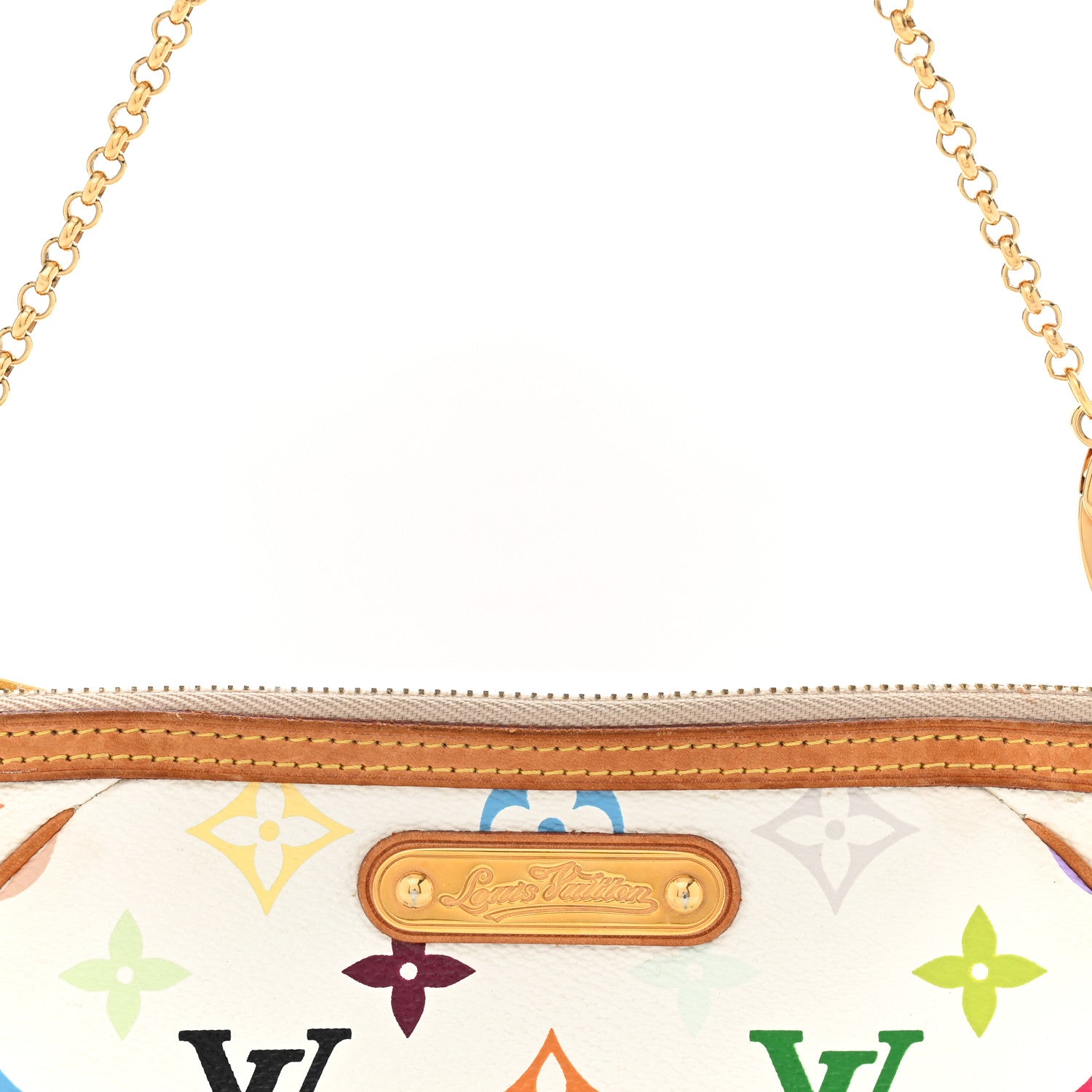 Louis Vuitton Monogram Multicolor Pochette Milla MM White 8 of 11
