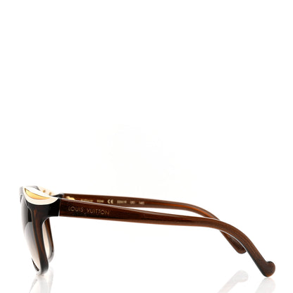 Louis Vuitton Ivy Cat Sunglasses Z0726W Brown 3 of 6