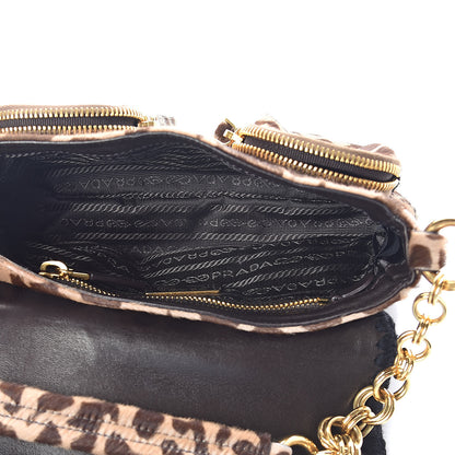Prada Calf Hair Giraffe Print Shoulder Bag 5 of 8