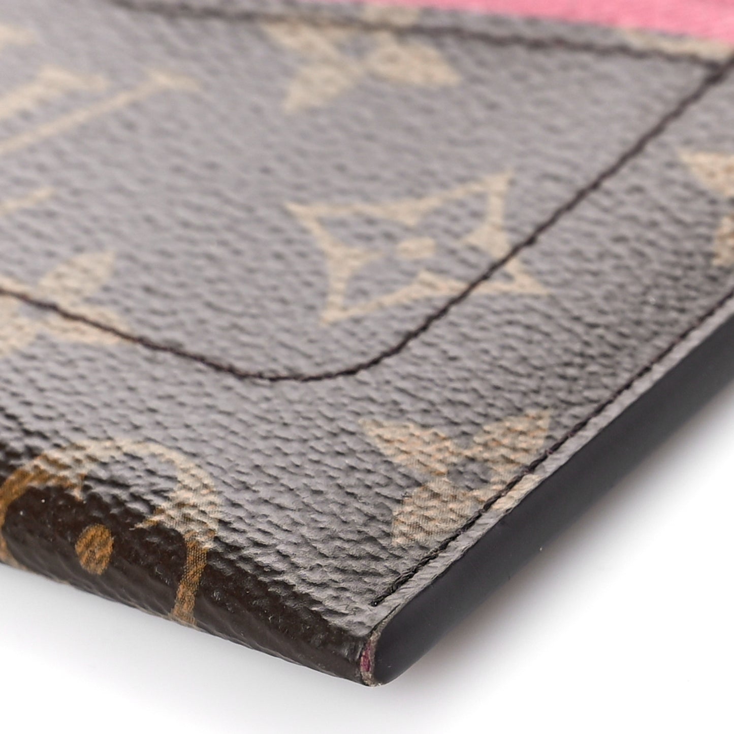 Monogram Zipped Card Holder