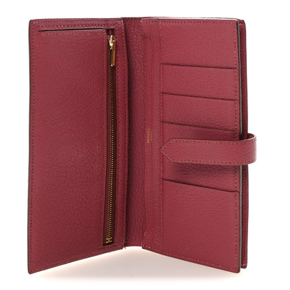 Hermes Chèvre Mysore Bearn Gusset Wallet Bois de Rose 5 of 6