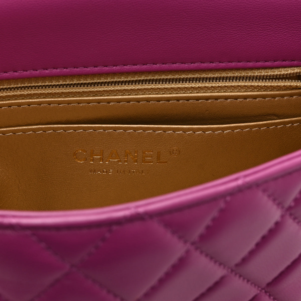 Chanel Lambskin Quilted Mini Rectangular Pearl Crush Flap Purple 6 of 10
