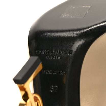 Saint Laurent Calfskin Opyum 110 Slingback Pumps 37 Real Beige 5 of 10