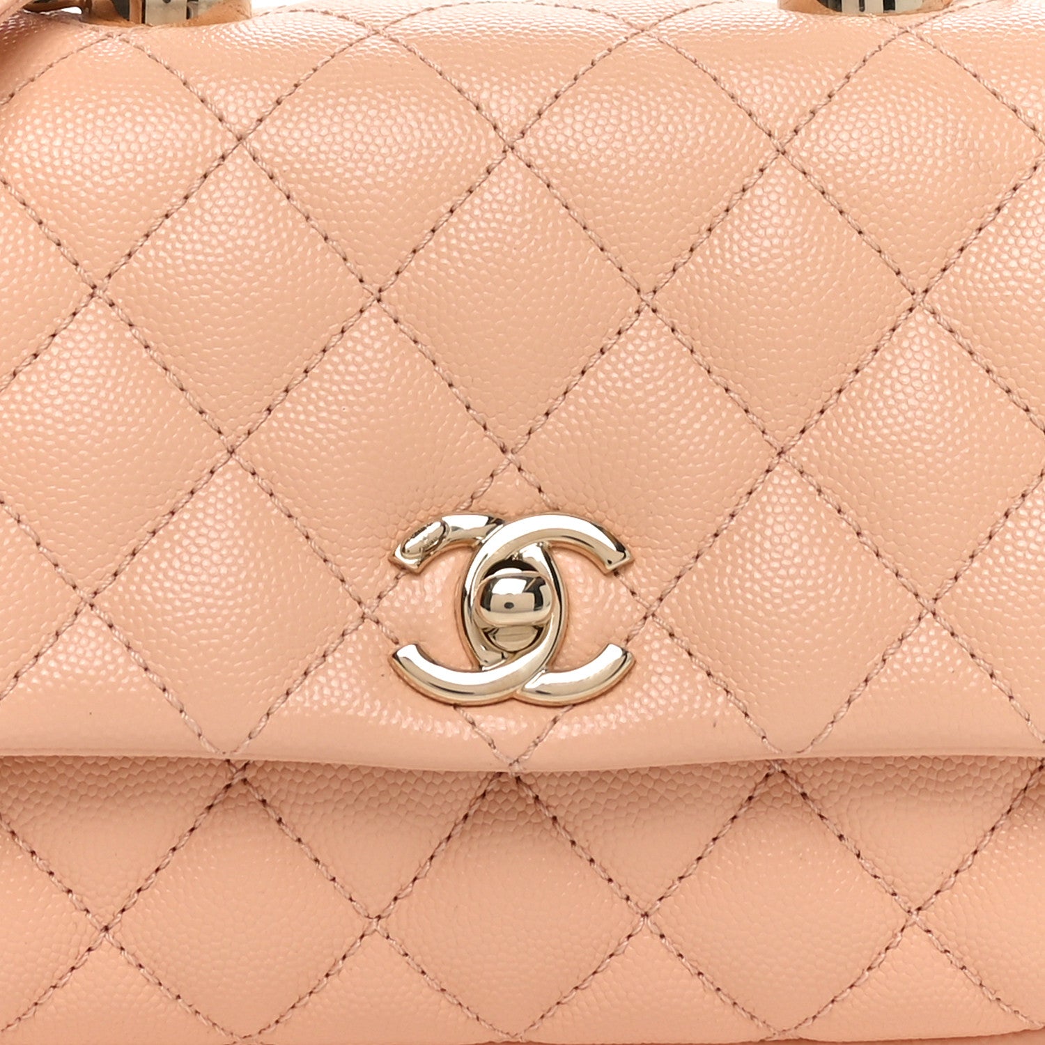 Chanel Caviar Quilted Extra Mini Coco Handle Flap Light Pink 8 of 11