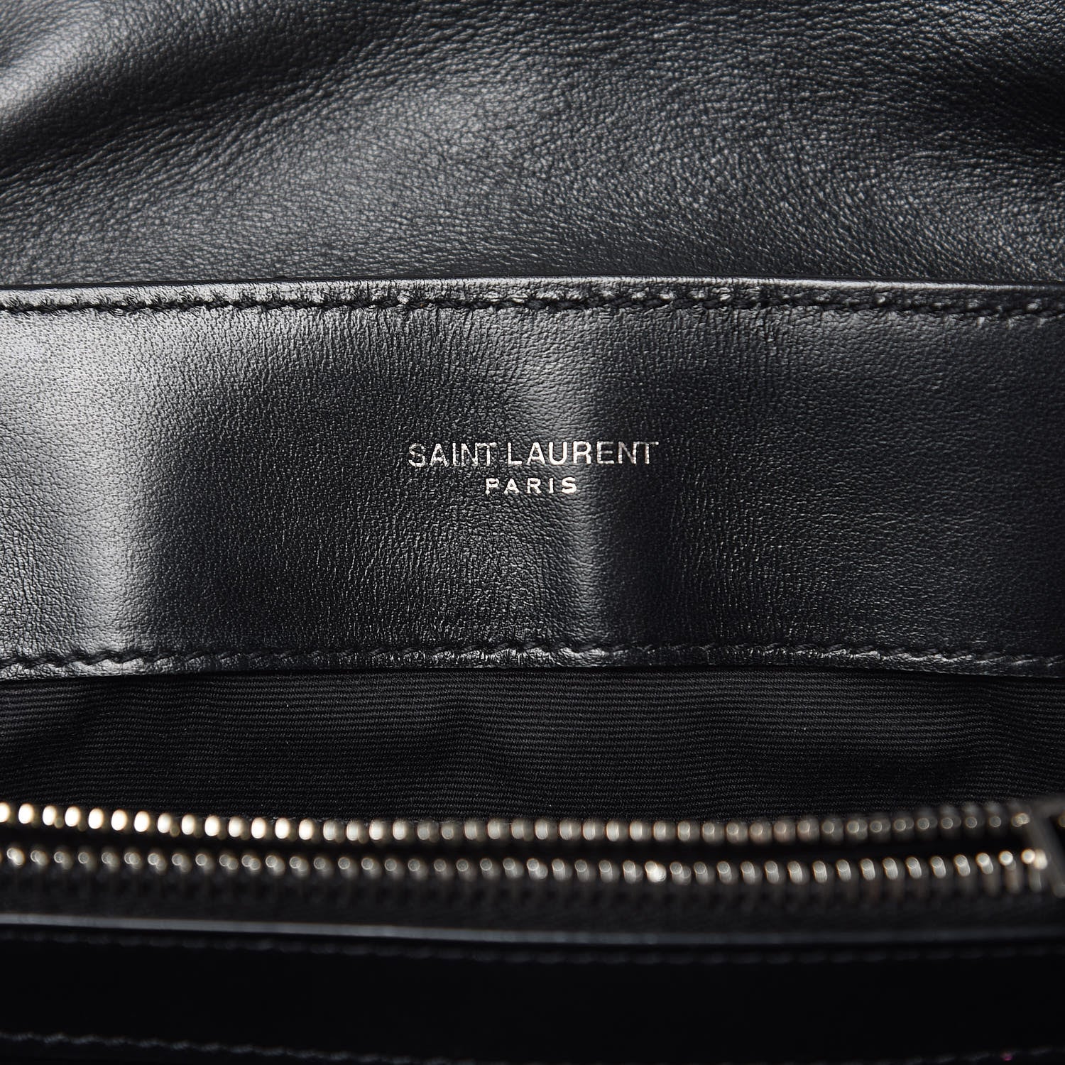 Saint Laurent Calfskin Y Quilted Monogram Medium Loulou Chain Satchel Black 6 of 11