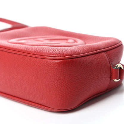 Gucci Pebbled Calfskin Small Soho Disco Bag Tabasco Red 7 of 13