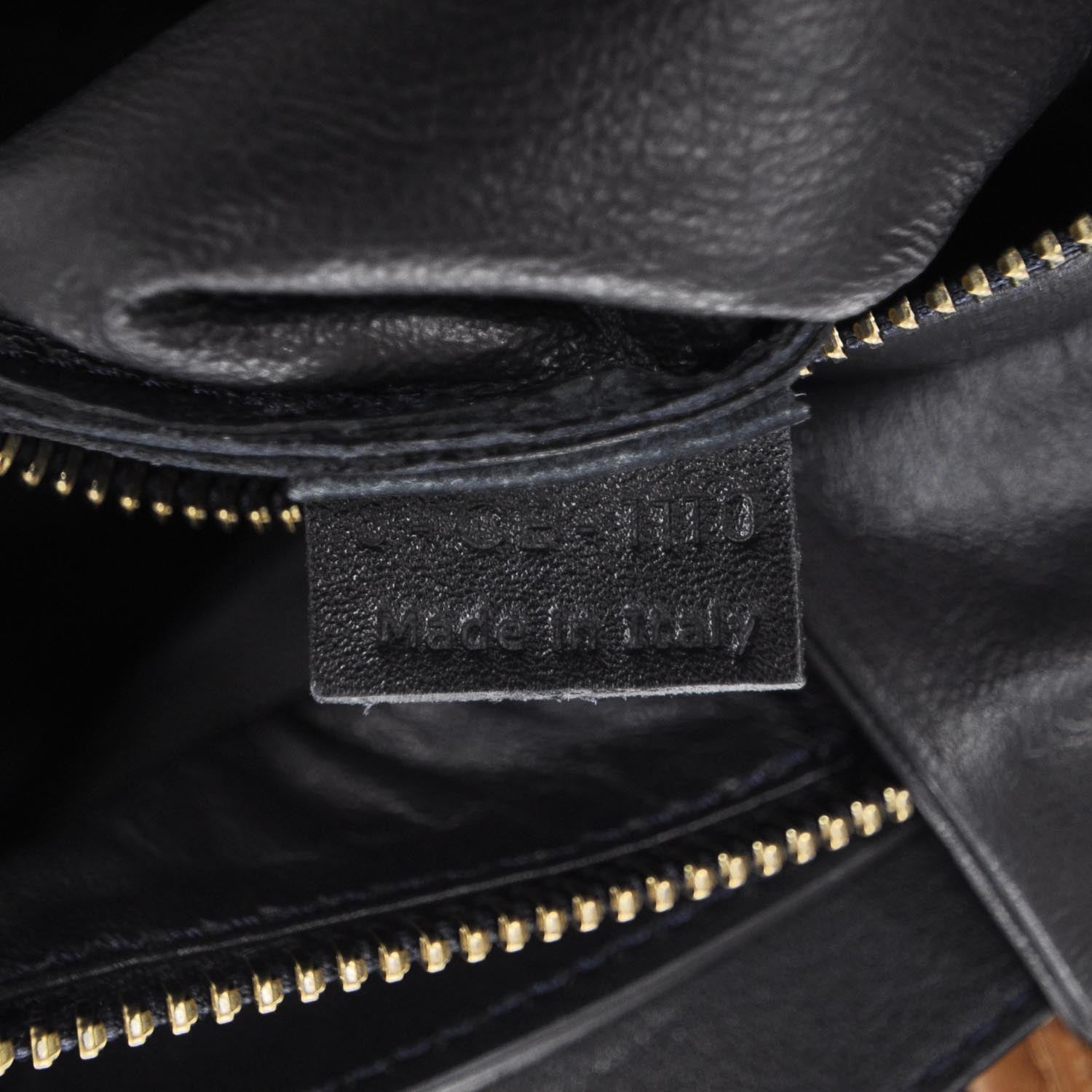 Celine Leather and Linen Medium Tri-Color Luggage Poppy 8 of 8