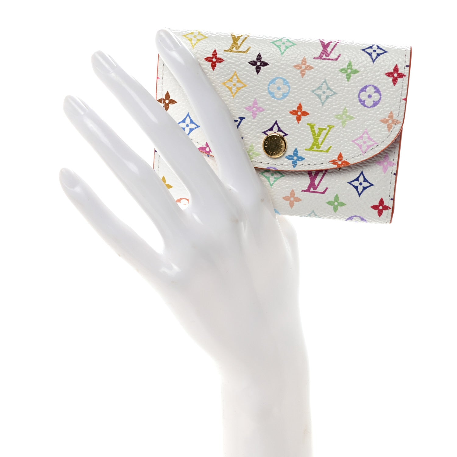 Louis Vuitton LV X TM Monogram Multicolor Rosalie Coin Purse White Kawaii Pink 2 of 6