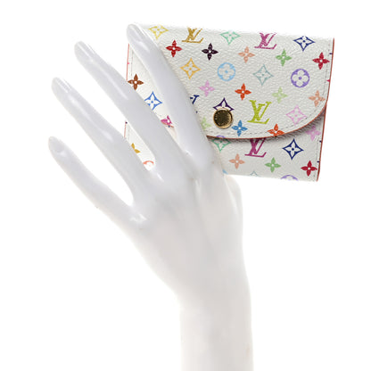 Louis Vuitton LV X TM Monogram Multicolor Rosalie Coin Purse White Kawaii Pink 2 of 6