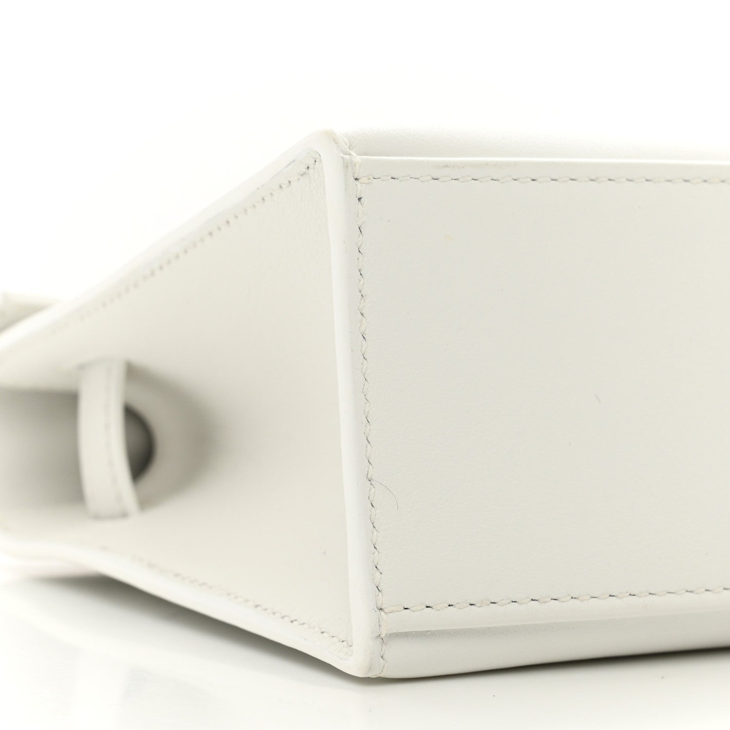 Hermes Swift Kelly Pochette Clutch White 8 of 9