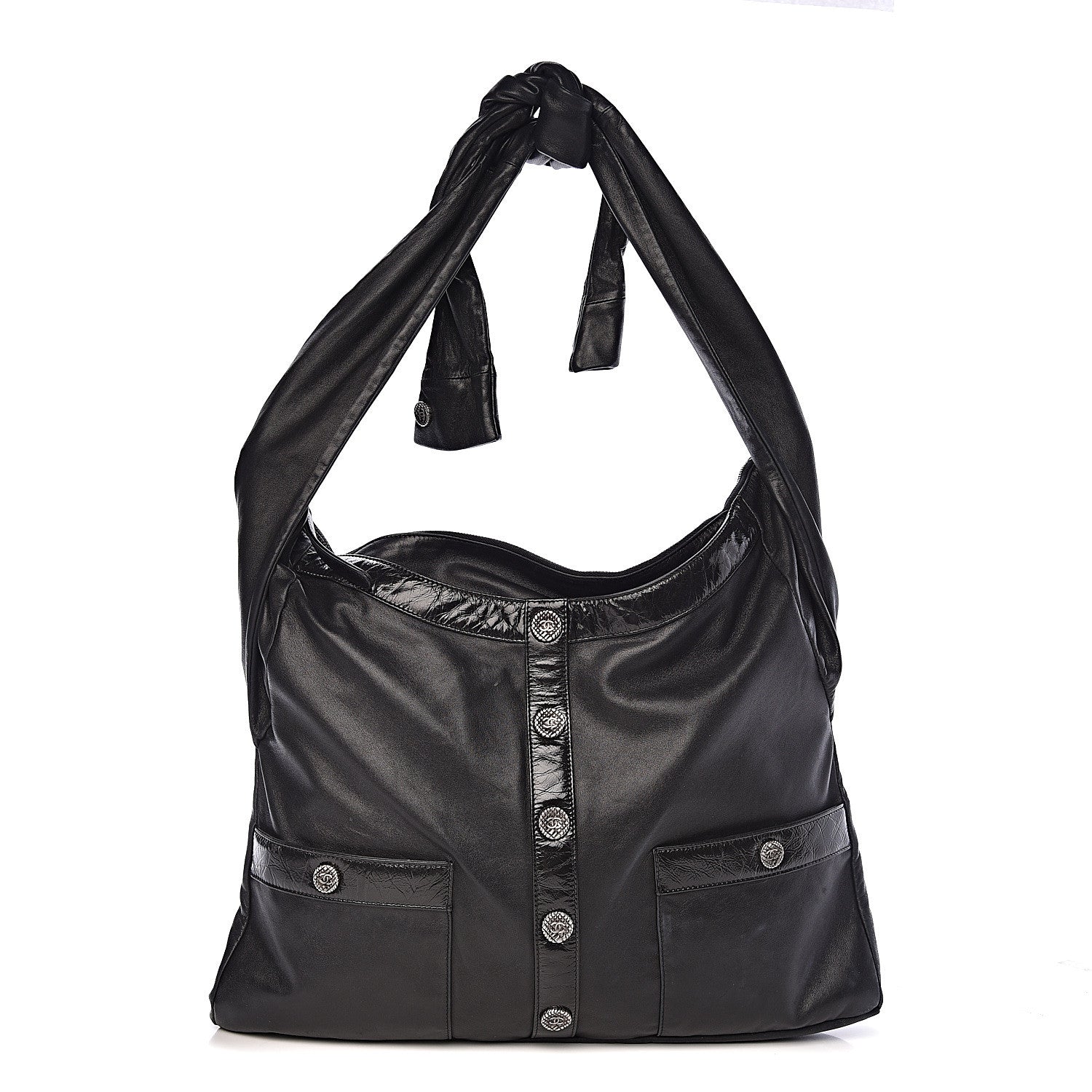 Chanel Lambskin Large Girl Bag Black 1 of 10