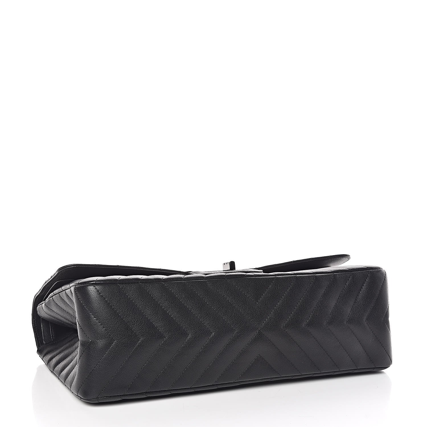 Chanel Sheepskin Chevron Quilted 2.55 Reissue 227 Flap So Black 4 of 10