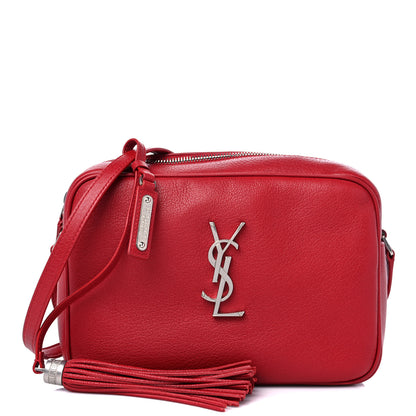 Saint Laurent Lambskin Monogram Lou Camera Bag Eros Red 1 of 9