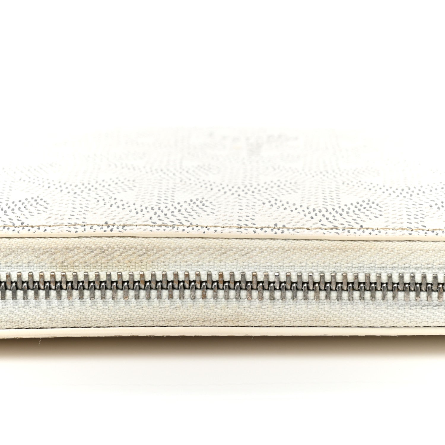 Goyard Goyardine Matignon Zip Around GM Wallet White 27 of 29