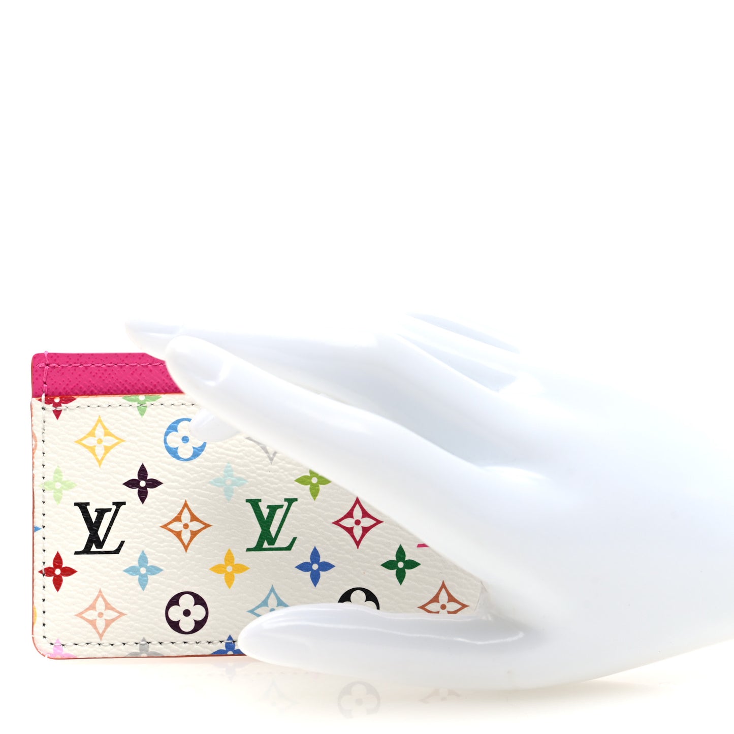 LV X TM Monogram Multicolor Card Holder Kawaii Pink