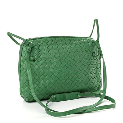 Bottega Veneta Nappa Intrecciato Nodini Crossbody Messenger Green 3 of 17