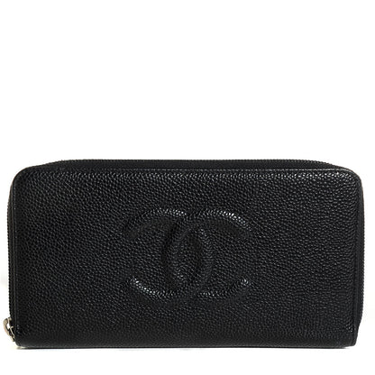 Chanel Caviar Large Timeless CC Zip Around Wallet Black 9 of 16