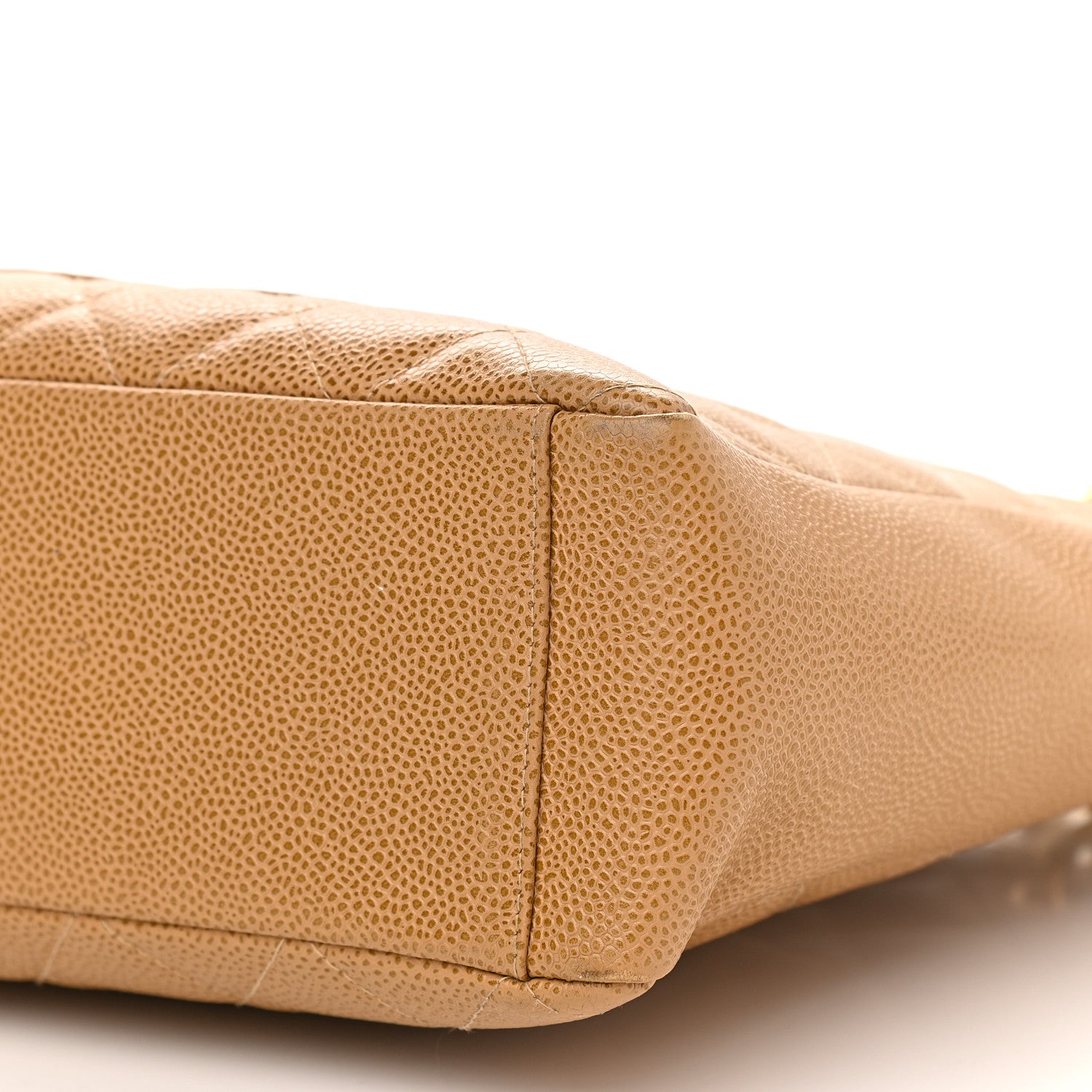 Chanel Caviar Quilted Petit Shopping Tote PST Beige 9 of 14